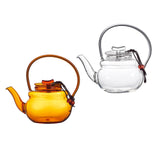 Maxbell Teapot Heat Resistant Tea Kettle for Loose Coffee Yellow