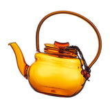 Maxbell Teapot Heat Resistant Tea Kettle for Loose Coffee Yellow