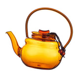Maxbell Teapot Heat Resistant Tea Kettle for Loose Coffee Yellow