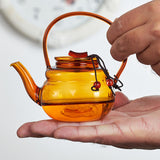 Maxbell Teapot Heat Resistant Tea Kettle for Loose Coffee Yellow