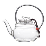 Maxbell Teapot Heat Resistant Tea Kettle for Loose Coffee Clear