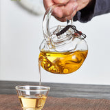 Maxbell Teapot Heat Resistant Tea Kettle for Loose Coffee Clear