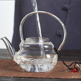 Maxbell Teapot Heat Resistant Tea Kettle for Loose Coffee Clear