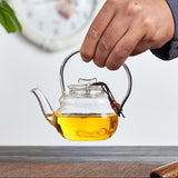 Maxbell Teapot Heat Resistant Tea Kettle for Loose Coffee Clear