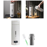 Maxbell Portable Electric Kettle Travel Vacuum Insulated Mug Leakproof for Airplane clamshell