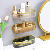 Maxbell Shower Caddy Basket Shelf Hanging Shelves for Living Room Bedroom Accessory Clear