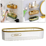 Maxbell Shower Caddy Basket Shelf Hanging Shelves for Living Room Bedroom Accessory Clear
