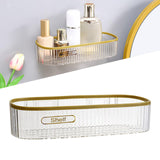 Maxbell Shower Caddy Basket Shelf Hanging Shelves for Living Room Bedroom Accessory Clear
