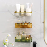 Maxbell Shower Caddy Basket Shelf Hanging Shelves for Living Room Bedroom Accessory Light Brown