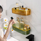 Maxbell Shower Caddy Basket Shelf Hanging Shelves for Living Room Bedroom Accessory Light Brown