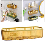 Maxbell Shower Caddy Basket Shelf Hanging Shelves for Living Room Bedroom Accessory Light Brown