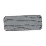 Maxbell Diatomite Drink Coasters Small Tray Rectangle for Toiletries Hand Soaps Dark Grey Grooves