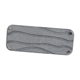 Maxbell Diatomite Drink Coasters Small Tray Rectangle for Toiletries Hand Soaps Dark Grey Grooves