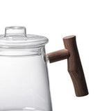 Maxbell Glass Gooseneck Kettle Ergonomic Handle Water Boiler Long Narrow Spout 480ML