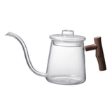Maxbell Glass Gooseneck Kettle Ergonomic Handle Water Boiler Long Narrow Spout 480ML