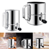 Maxbell Stainless Steel Baking Sugar Sifter Kitchen Gadgets for Baking Equipment 5 Cup