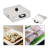Maxbell Rice Roll Machine Furnace Equipment for Chinese Cuisine Recipes Breakfast 2 Drawers