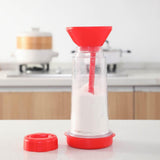 Maxbell Portable Flour Sifter Flour Sieve Mesh Hand Rotary for Party Accessories
