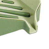 Maxbell Bar Soap Holder with Soap Tray Wall Mount Sturdy Punching Free Size 13x9x3cm Green