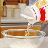 Maxbell Cap Sealer Clip with Pour Spouts Food Storage Organization for Flour