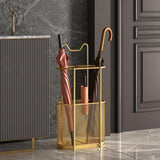 Maxbell Iron Umbrella Stand Holder and Drip Tray with Hook for Hallway Hotel Office