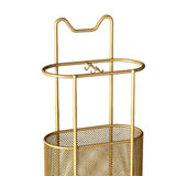 Maxbell Iron Umbrella Stand Holder and Drip Tray with Hook for Hallway Hotel Office