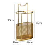 Maxbell Iron Umbrella Stand Holder and Drip Tray with Hook for Hallway Hotel Office