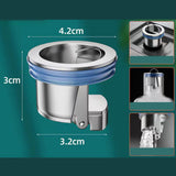 Maxbell Shower Drain Portable Drain Plug Sink Strainer for Wash Basin Floor Drain plating