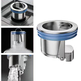 Maxbell Shower Drain Portable Drain Plug Sink Strainer for Wash Basin Floor Drain plating