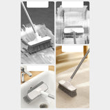 Maxbell Floor Scrubber Brush with Flexible Handle Deep Cleaning for Corner Patio