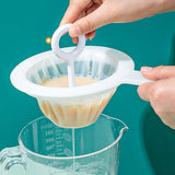 Maxbell Reusable Nylon Fine Mesh Strainer with Handle for Coffee Milk Yogurt 100 Mesh