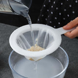 Maxbell Reusable Nylon Fine Mesh Strainer with Handle for Coffee Milk Yogurt 400 Mesh