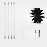 Maxbell Dry Duct Cleaning Kit Flexible 4 Rods Professional Accessories Durable