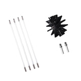 Maxbell Dry Duct Cleaning Kit Flexible 4 Rods Professional Accessories Durable