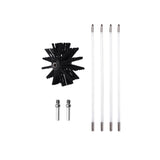 Maxbell Dry Duct Cleaning Kit Flexible 4 Rods Professional Accessories Durable