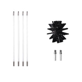 Maxbell Dry Duct Cleaning Kit Flexible 4 Rods Professional Accessories Durable