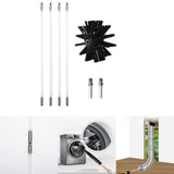 Maxbell Dry Duct Cleaning Kit Flexible 4 Rods Professional Accessories Durable
