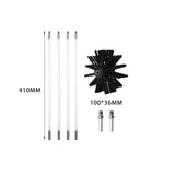 Maxbell Dry Duct Cleaning Kit Flexible 4 Rods Professional Accessories Durable