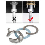 Maxbell Sink Faucet Fastener Tool Fixing Parts Easily Install for Kitchen Bathroom Stainless Steel