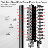 Maxbell Electric Fish Scaler Automatic Fish Scale Cleaning Seafood Tools for Kitchen Black