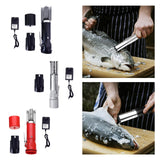 Maxbell Powerful Fish Scaler Fish Scale Remover Fish Cleaning Tools for Hotel Home Black