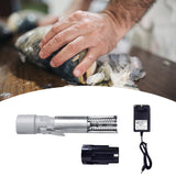 Maxbell Powerful Fish Scaler Fish Scale Remover Fish Cleaning Tools for Hotel Home Argent