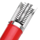 Maxbell Powerful Fish Scaler Fish Scale Remover Fish Cleaning Tools for Hotel Home Red