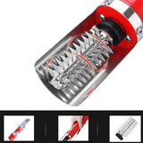 Maxbell Powerful Fish Scaler Fish Scale Remover Fish Cleaning Tools for Hotel Home Red