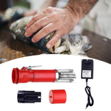 Maxbell Powerful Fish Scaler Fish Scale Remover Fish Cleaning Tools for Hotel Home Red