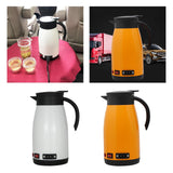 Maxbell Car Kettle Boiler 12V 24V 680ml Heated Water Cup Good Sealing Performance White