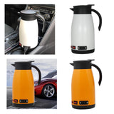 Maxbell Car Kettle Boiler 12V 24V 680ml Heated Water Cup Good Sealing Performance White