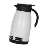 Maxbell Car Kettle Boiler 12V 24V 680ml Heated Water Cup Good Sealing Performance White