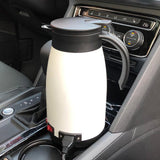 Maxbell Car Kettle Boiler 12V 24V 680ml Heated Water Cup Good Sealing Performance White