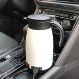 Maxbell Car Kettle Boiler 12V 24V 680ml Heated Water Cup Good Sealing Performance White